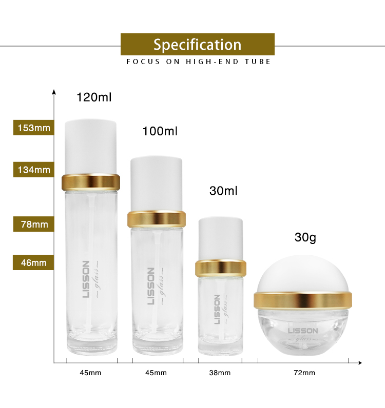 Custom Luxury Glass Bottle Set Packaging