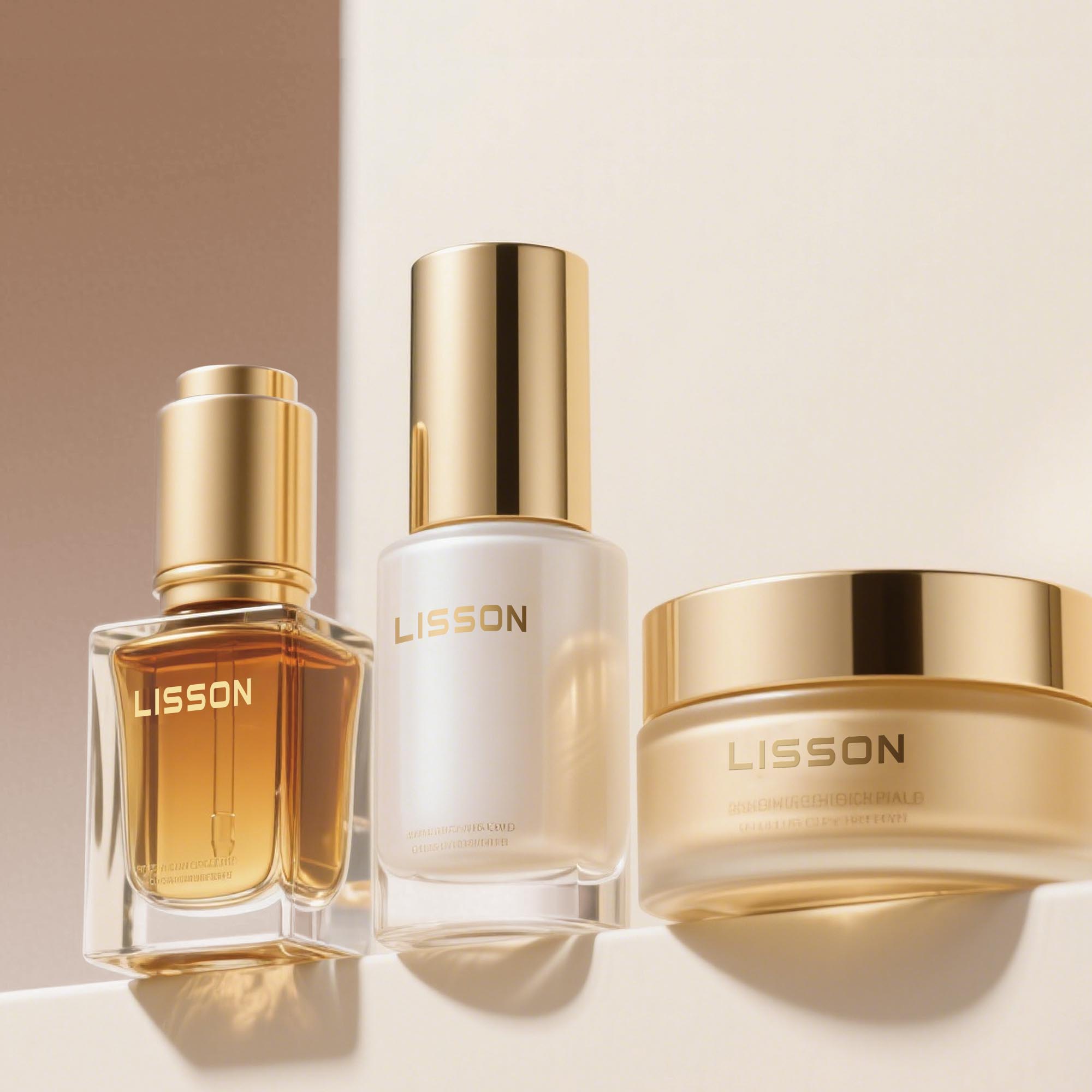 مجموعة زجاجات مستحضرات التجميل الزجاجية