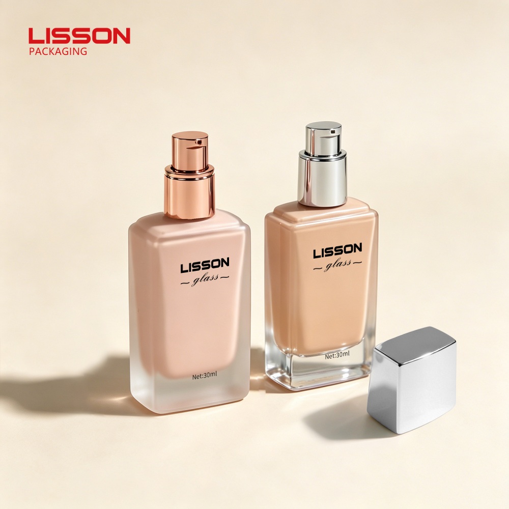30ml Flat-Square Liquid Foundation Bottle