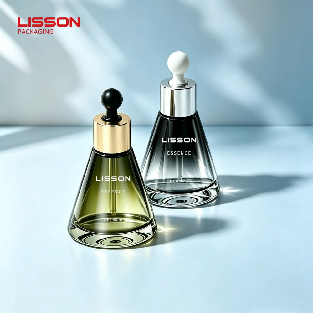 Tapered Glass Essence Bottle with Dropper